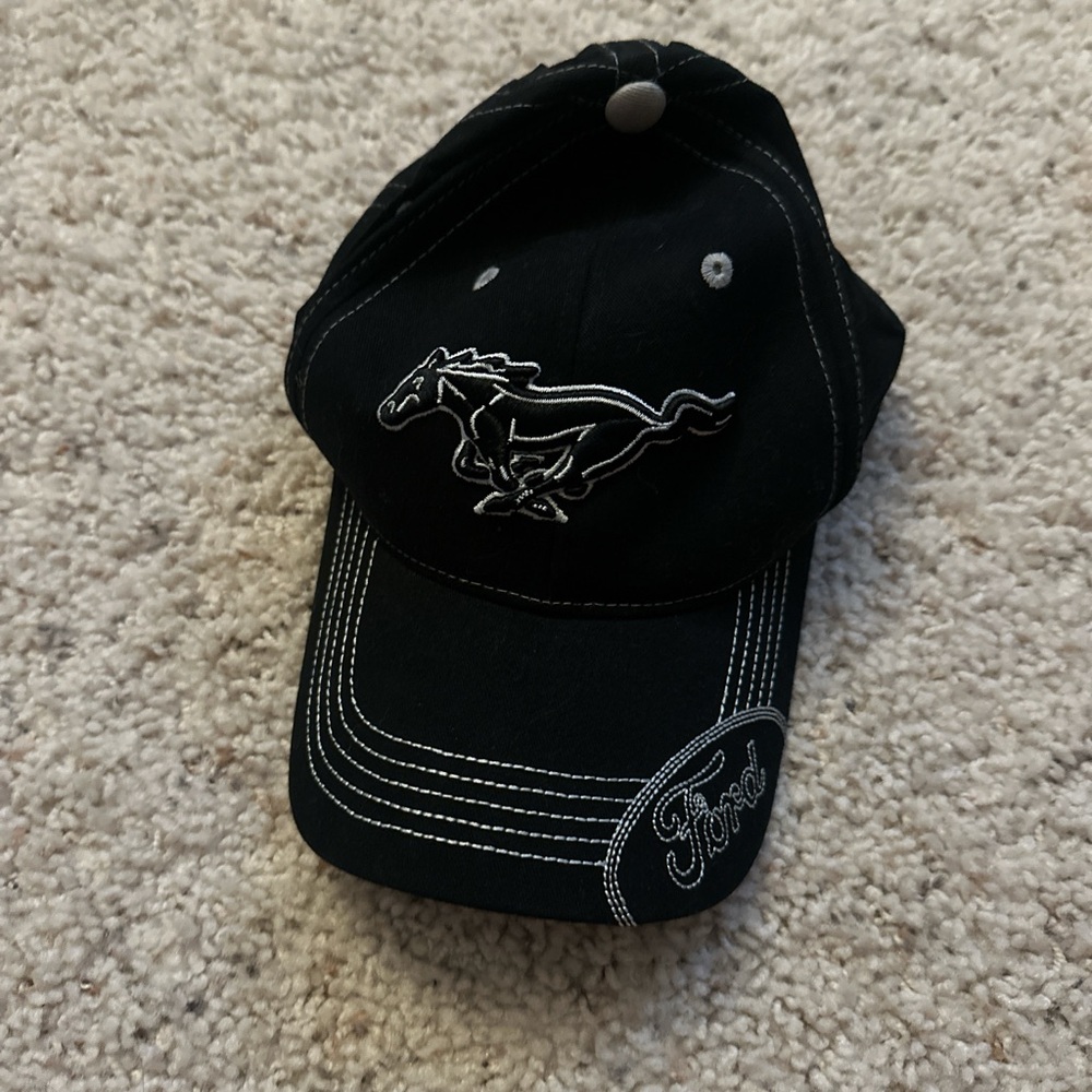 Ford Mustang Black Baseball Cap